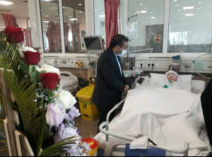 عیادت وزیر فرهنگ از مادر ژاپنی شهید بابایی