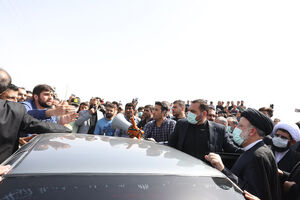 رئیس جمهور وارد قرچک شد رئیسی
