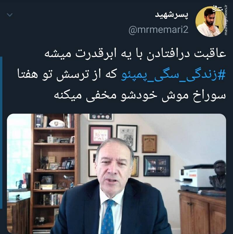 #زندگی_سگی_پمپئو سوژه توییتریها شد