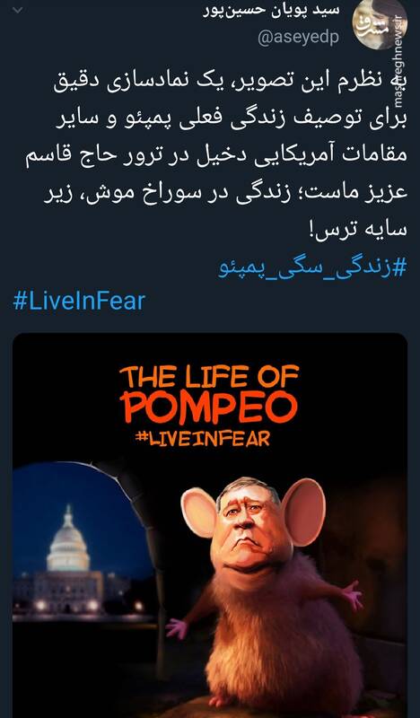 #زندگی_سگی_پمپئو سوژه توییتریها شد