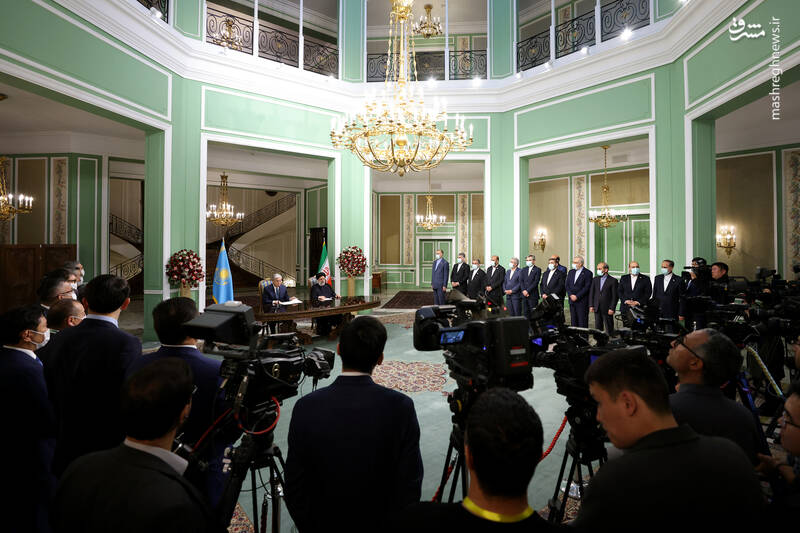 عکس/ امضاء اسناد همکاری بین ایران و قزاقستان