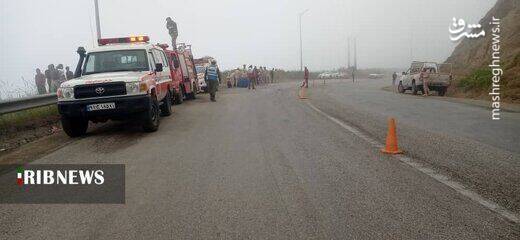 سقوط مرگبار تانکر سوخت در گردنه حیران+عکس