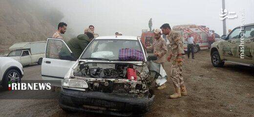 سقوط مرگبار تانکر سوخت در گردنه حیران+عکس