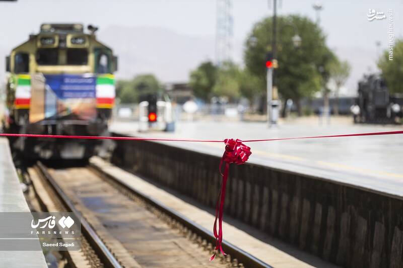 عکس/ افتتاح خط ریلی قزاقستان به ترکیه از ایران