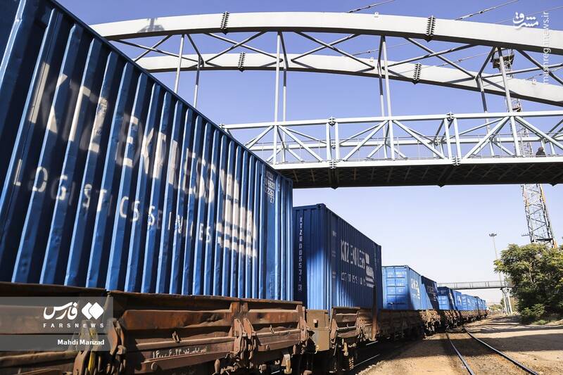 عکس/ افتتاح خط ریلی قزاقستان به ترکیه از ایران