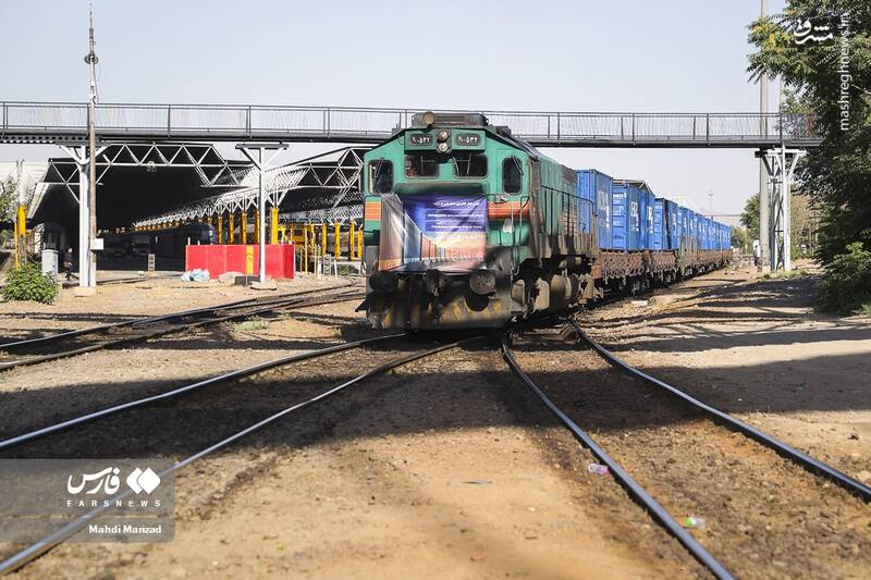 عکس/ افتتاح خط ریلی قزاقستان به ترکیه از ایران