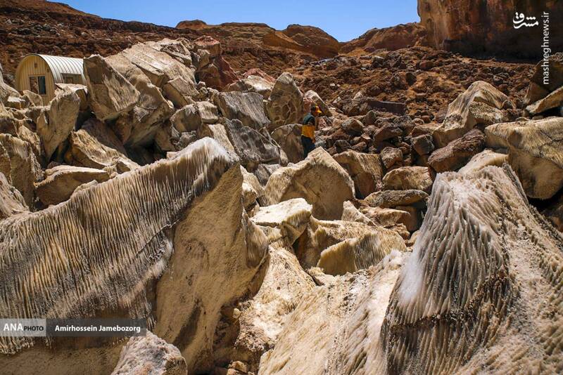 عکس/ تونل نمکی گرمسار