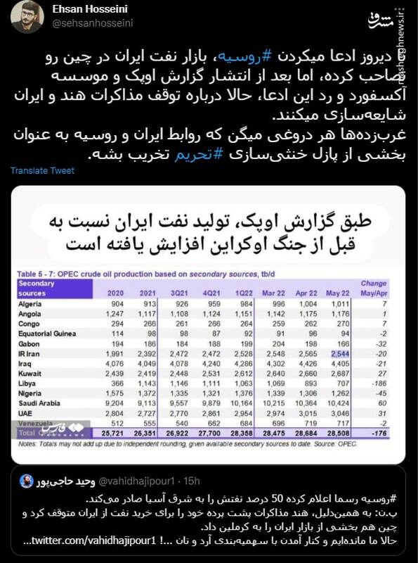 شگرد غربزدهها برای تخریب روابط ایران و روسیه