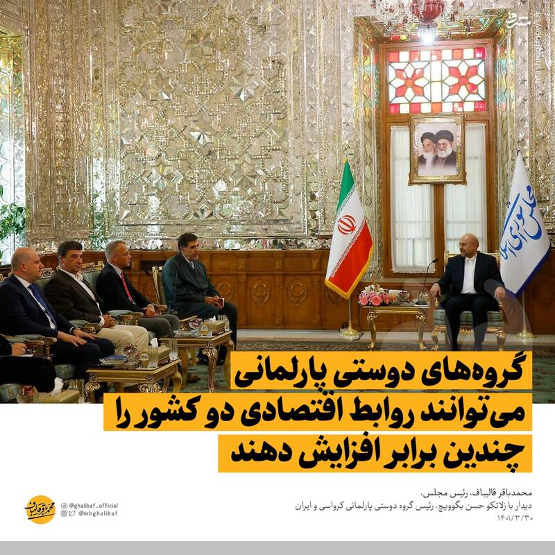 جزئیات دیدار گروه دوستی پارلمانی کرواسی با قالیباف