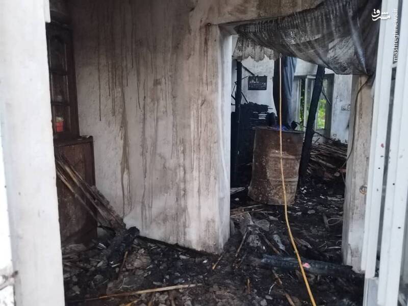 عکس/ حریق ۷ خانه روستایی در گلستان