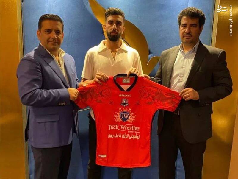 مدافع پرسپولیس به نساجی پیوست +عکس