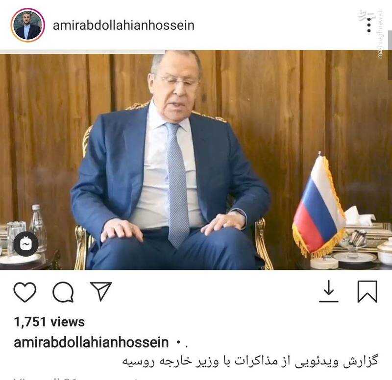 گزارش ویدئویی از مذاکرات امیرعبداللهیان با وزیر خارجه روسیه +فیلم