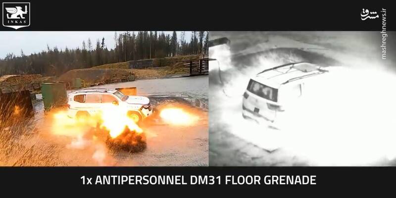 تویوتا لندکروز ضدگلوله سربلند در تستهای بالستیک! +فیلم