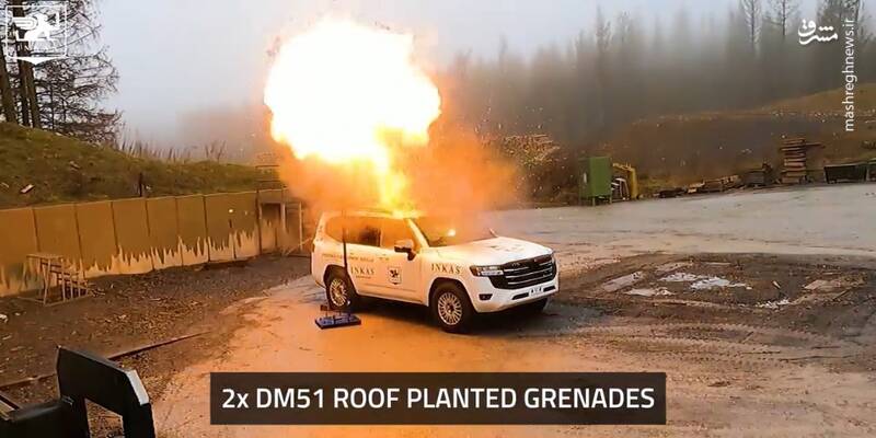 تویوتا لندکروز ضدگلوله سربلند در تستهای بالستیک! +فیلم