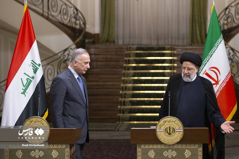 عکس/ بفرما رئیسی به الکاظمی