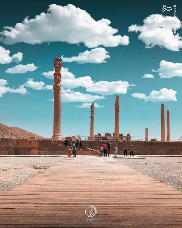 عکس/ آسمان زیبای تخت جمشید