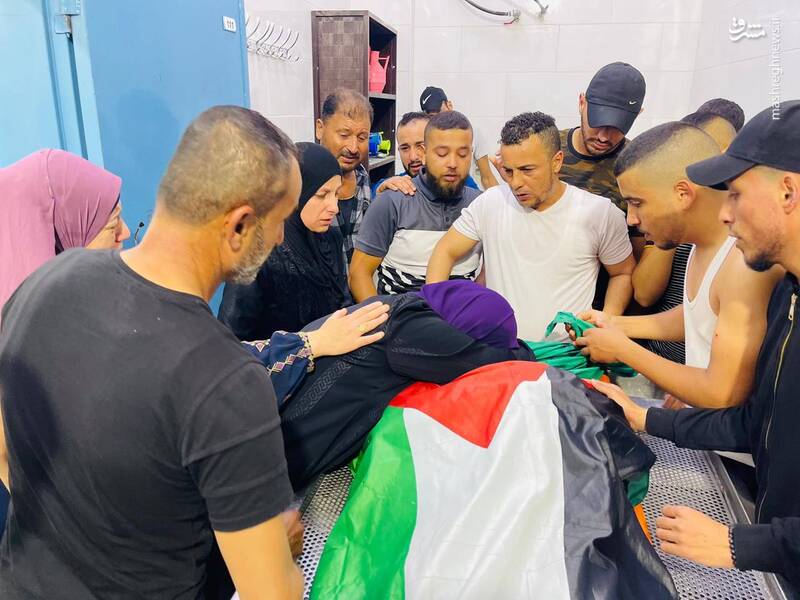 عکس/ شهادت یک فلسطینی در درگیریهای جنین