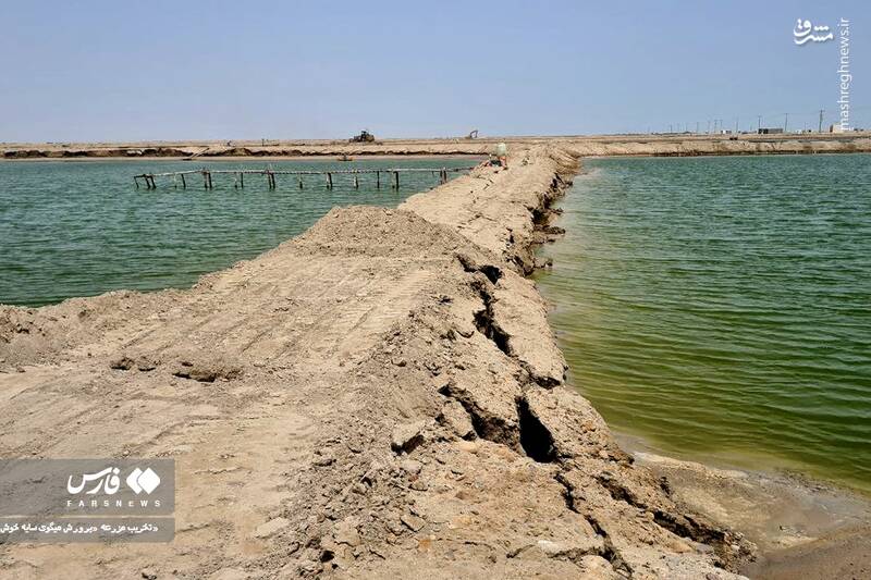 عکس/ تخریب مزرعه پرورش میگو در سایه خوش