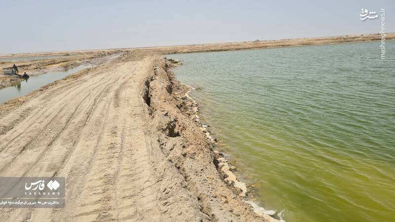 عکس/ تخریب مزرعه پرورش میگو در سایه خوش