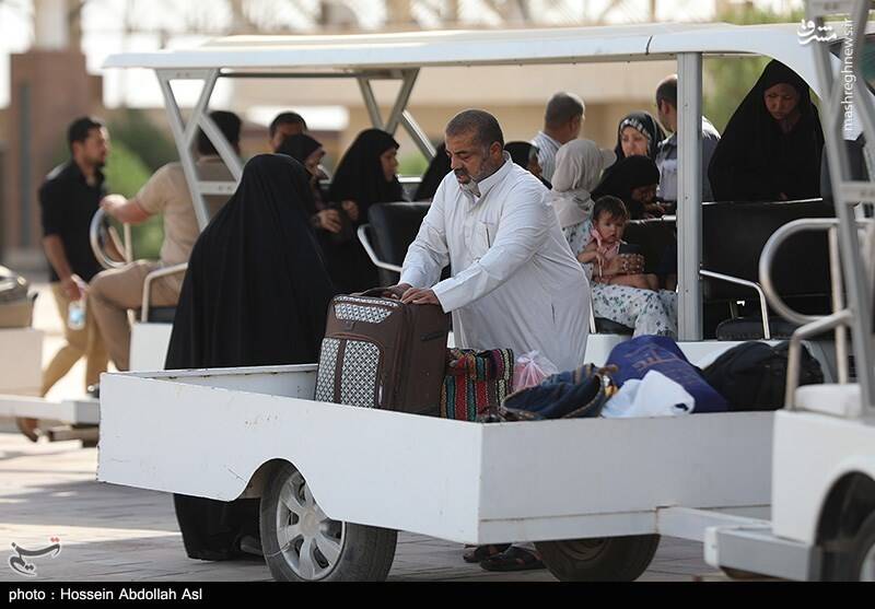 عکس/ تردد زائران از پایانه مرزی شلمچه