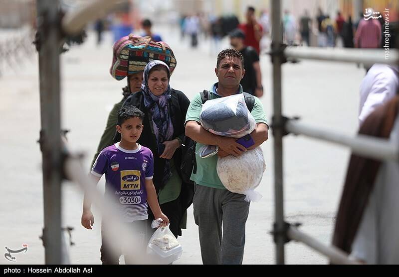 عکس/ تردد زائران از پایانه مرزی شلمچه