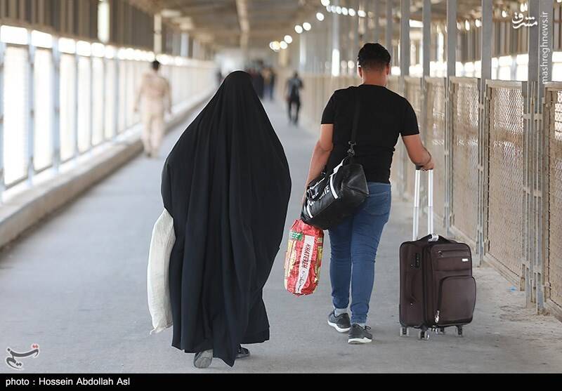 عکس/ تردد زائران از پایانه مرزی شلمچه
