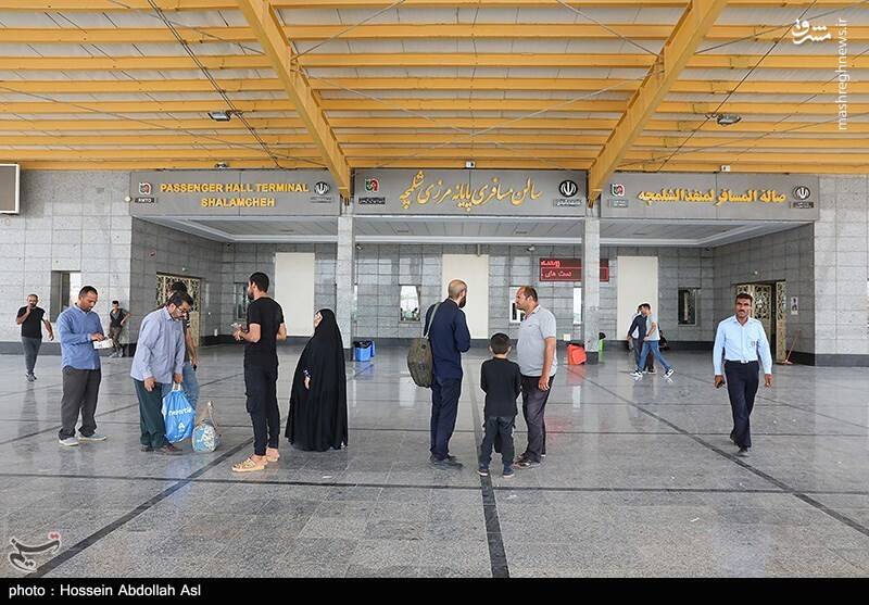 عکس/ تردد زائران از پایانه مرزی شلمچه
