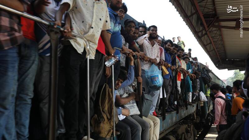 عکس/ تراکم جمعیت در ایستگاههای قطار قبل از عید قربان