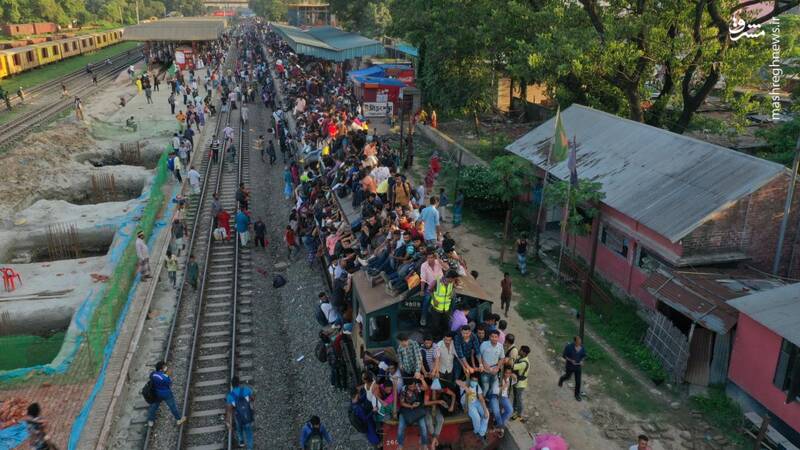 عکس/ تراکم جمعیت در ایستگاههای قطار قبل از عید قربان