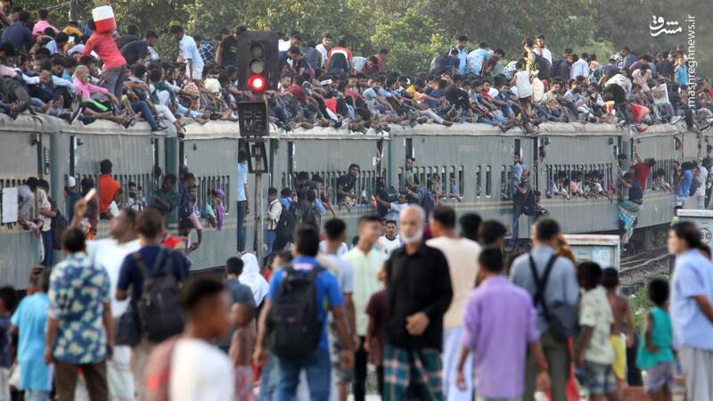 عکس/ تراکم جمعیت در ایستگاههای قطار قبل از عید قربان
