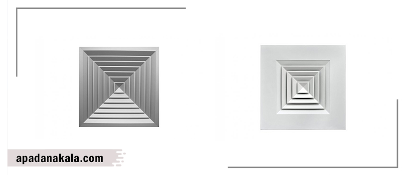 انواع دریچه های توزیع هوا در ساختمان