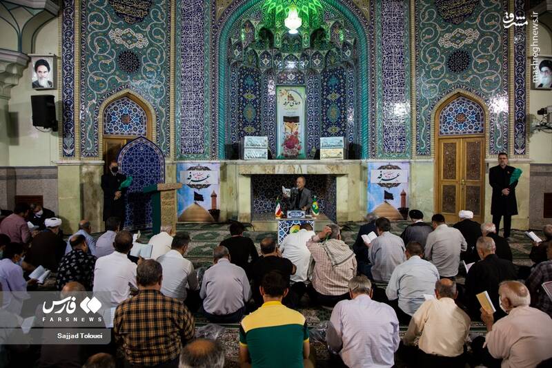 عکس/ مراسم قرائت دعای عرفه در قبله تهران