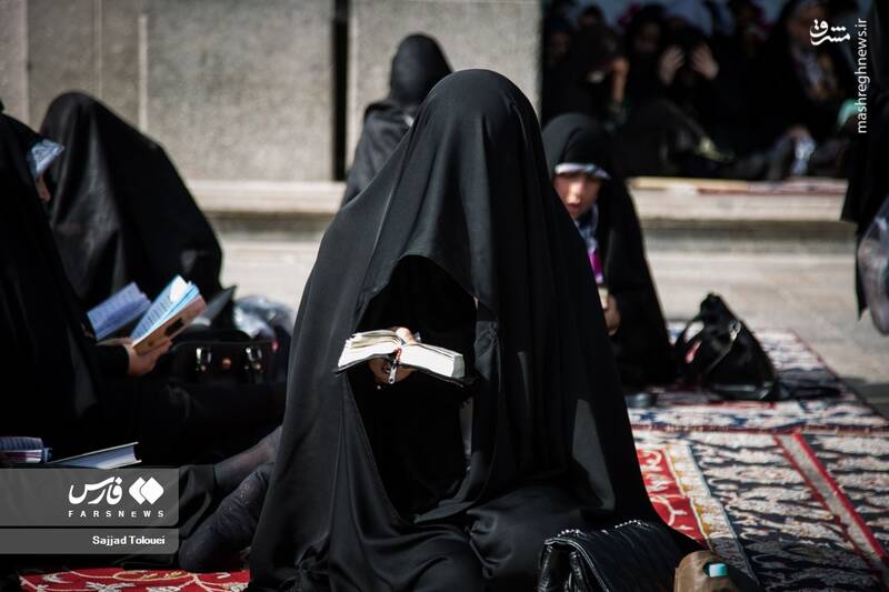 عکس/ مراسم قرائت دعای عرفه در قبله تهران