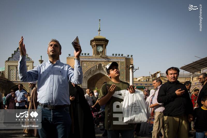 عکس/ مراسم قرائت دعای عرفه در قبله تهران