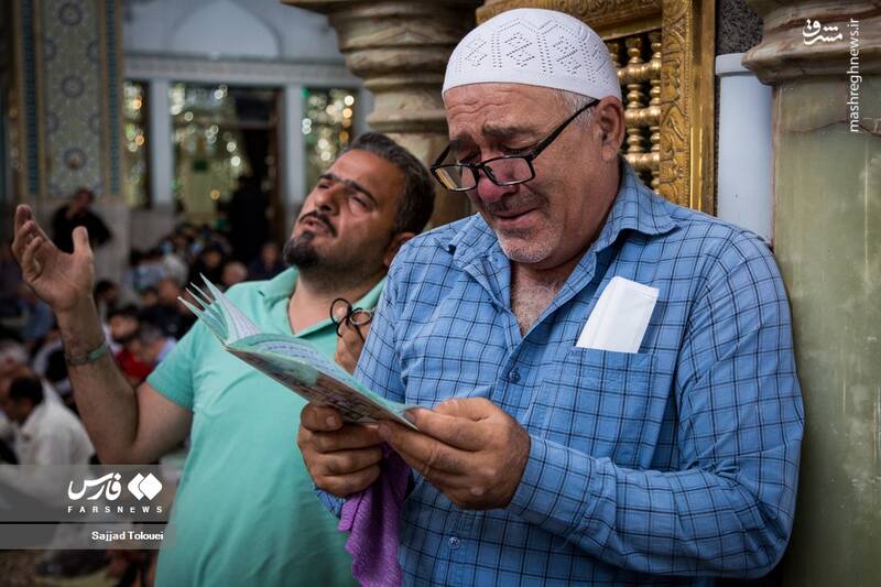 عکس/ مراسم قرائت دعای عرفه در قبله تهران