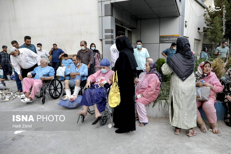 عکس/ آتشسوزی در بیمارستان رسول اکرم(ص)