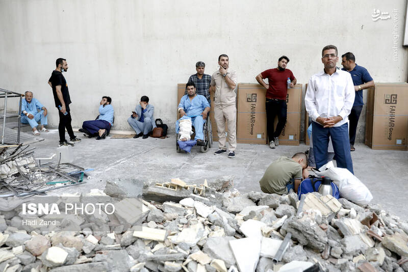 عکس/ آتشسوزی در بیمارستان رسول اکرم(ص)