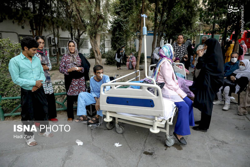 عکس/ آتشسوزی در بیمارستان رسول اکرم(ص)