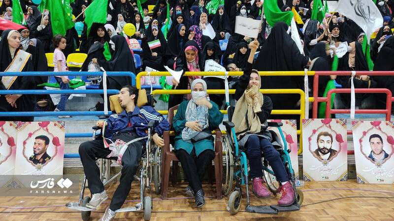 خروش «دختران انقلاب» در ورزشگاه شهید شیرودی تهران +فیلم و عکس