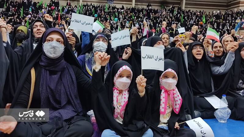 خروش «دختران انقلاب» در ورزشگاه شهید شیرودی تهران +فیلم و عکس