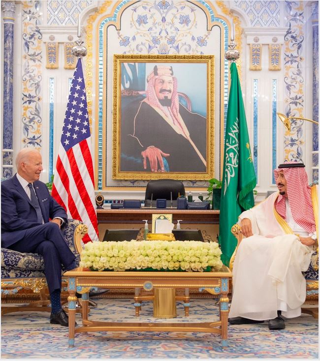 دیدار جو بایدن با محمد بنسلمان