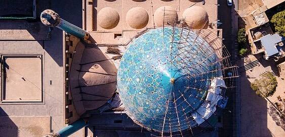 اعوجاج در گنبد مسجد امام(ره) خبرساز شد/ میراث فرهنگی: مرمتکار ایراد را پذیرفته و ترمیم میکند +فیلم