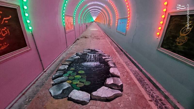 عکس/ بزرگترین تونل نقش و نور کشور