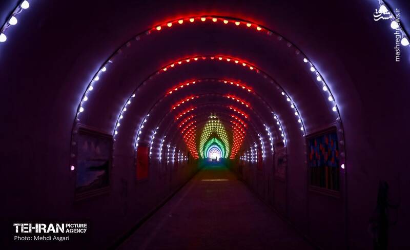 عکس/ بزرگترین تونل نقش و نور کشور