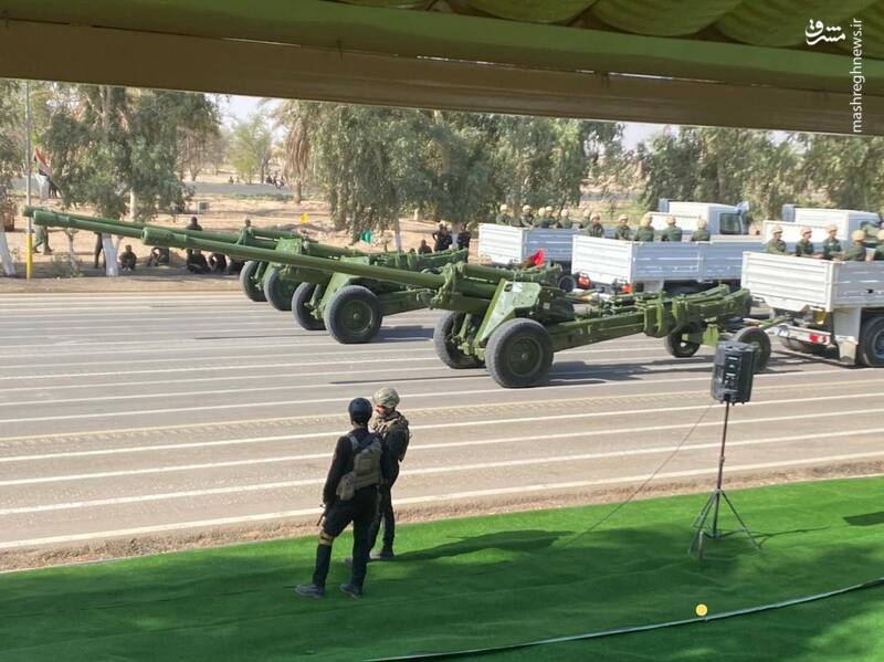 قدرت نمایی حشدالشعبی با انواع تسلیحات نظامی+ عکس