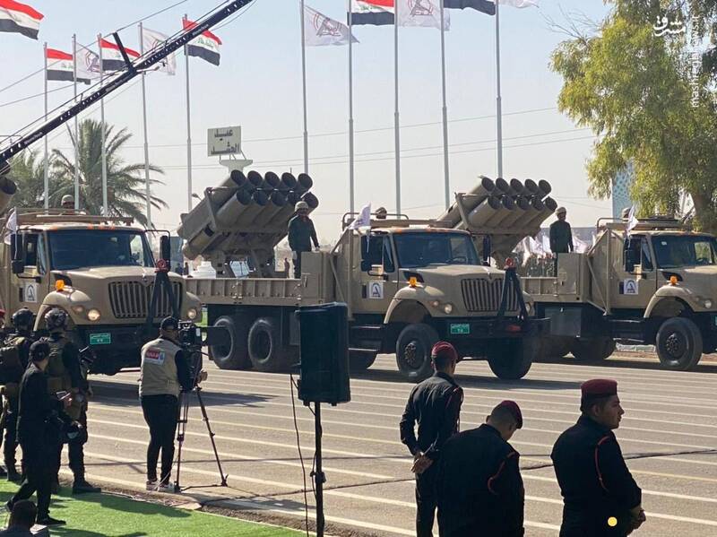 قدرت نمایی حشدالشعبی با انواع تسلیحات نظامی+ عکس