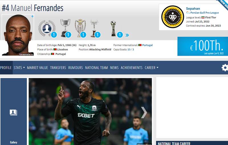 همبازی رونالدو برای سپاهان چقدر آب خورد؟