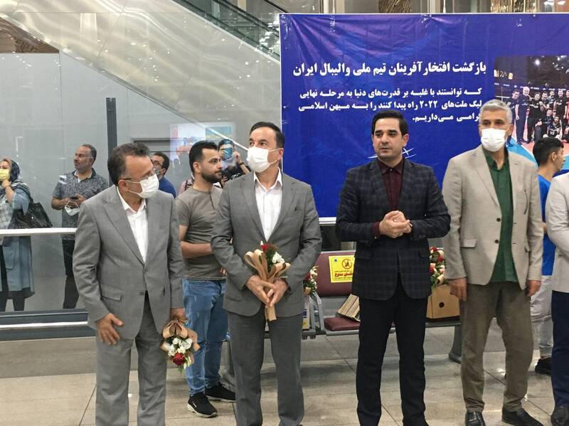 تیم ملی والیبال وارد ایران شد +عکس