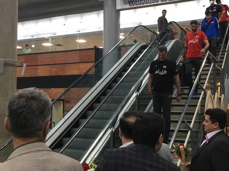 تیم ملی والیبال وارد ایران شد +عکس