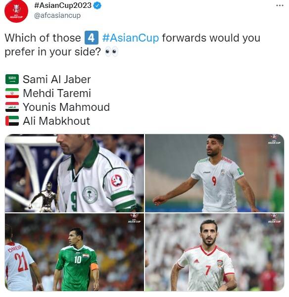 ستاره ایران جزو ۴ مهاجم برتر آسیا +عکس